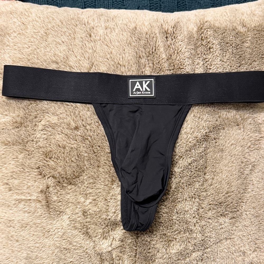 Black Mens Thong